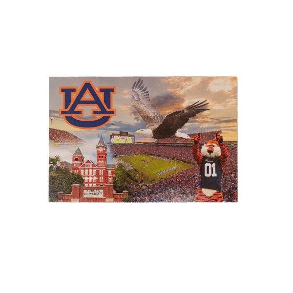 Auburn gameday collage postcard